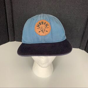 Nodak Skull  Arrows Blue 84 Patch Baseball Hat Cap Snapback Denim Look.